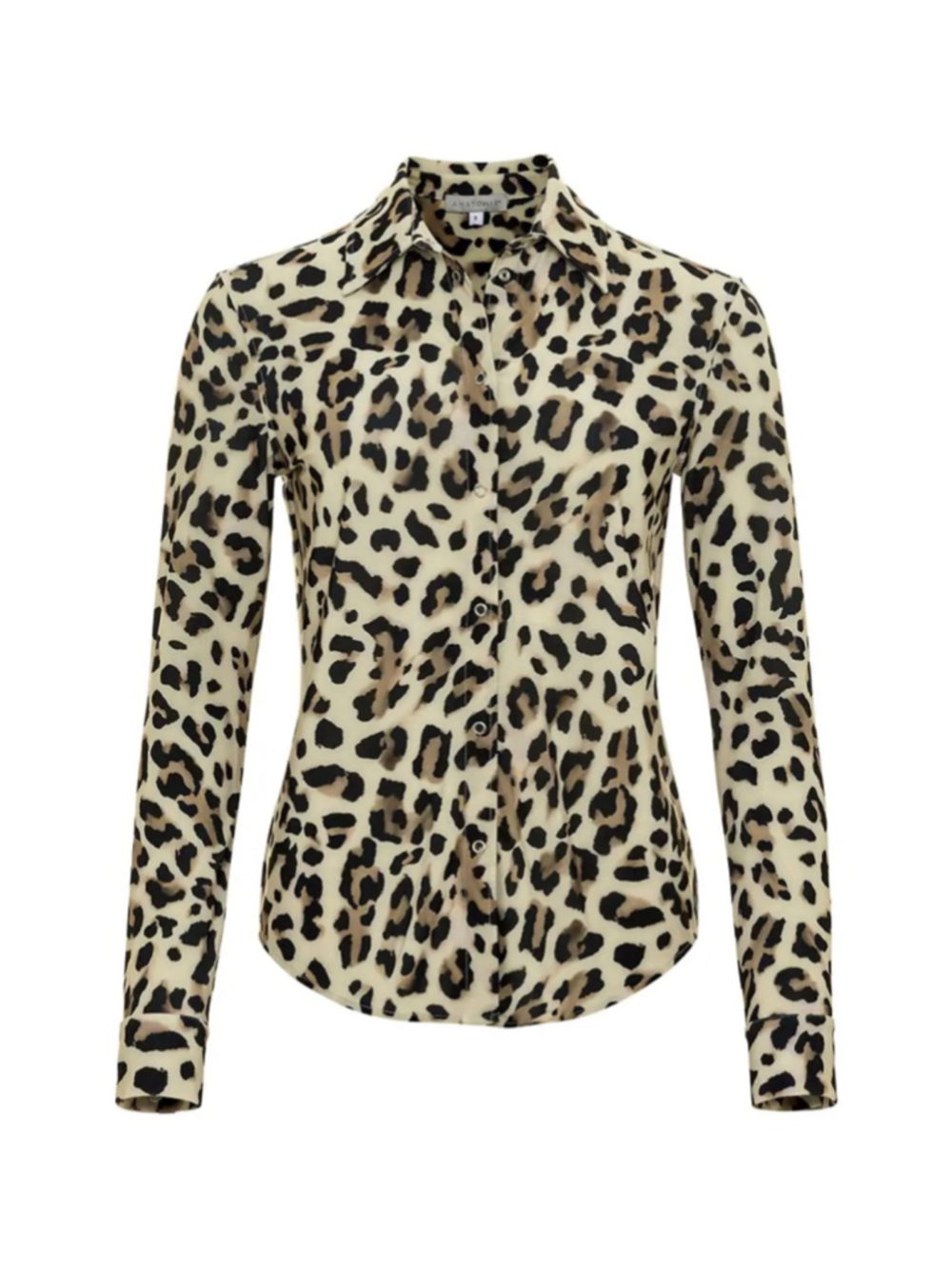 NWT Printed Tania Long sleeve Snap Front Top in Exotic Cheetah size XL